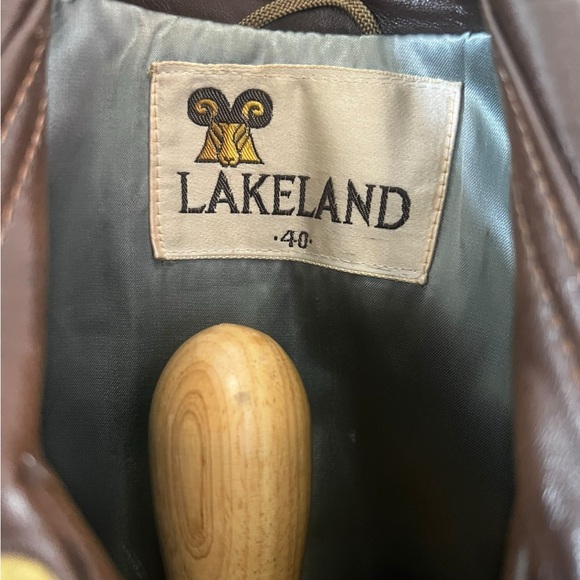 Lakeland brown genuine leather men’s jacket size 40. - Picture 4 of 4